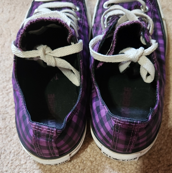 Converse Purple and White Chuck Taylor Sneakers - Picture 4 of 6